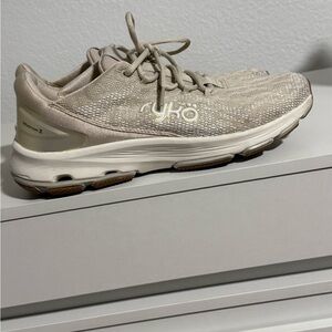 Ryka Neutral Knit Walking Shoes - Beige with Lime Insole